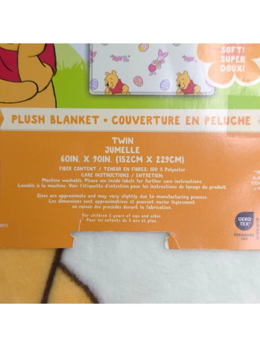 Disney Winnie The Pooh Twin Plush Blanket 60